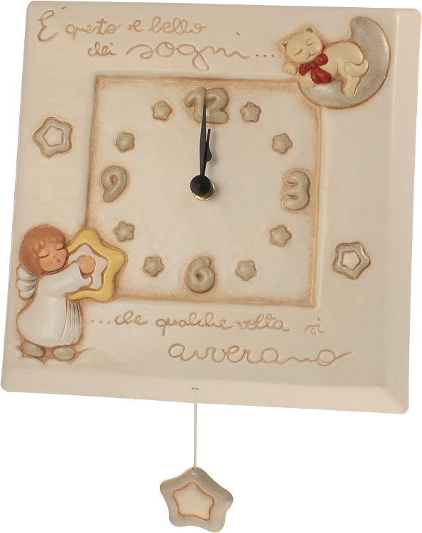 Orologio carillon angelo for Costo orologio da parete thun