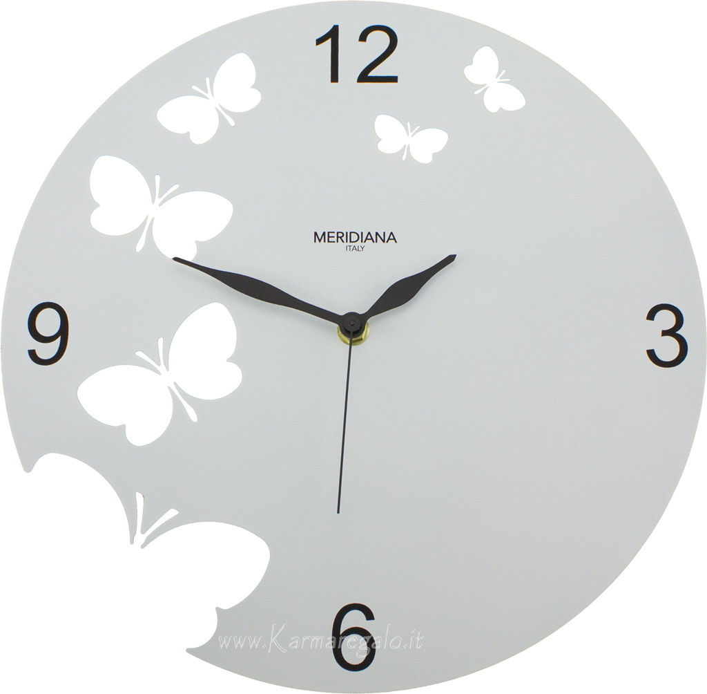 Orologio da parete con farfalle diamantini e domeniconi store