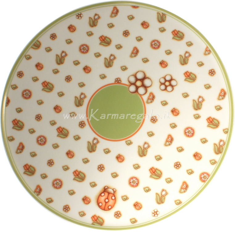 THUN Piatto Torta In Porcellana Incanto Di Primavera – Diametro 31 Cm, Decorazione Floreale, Adatto A Microonde E Lavastoviglie