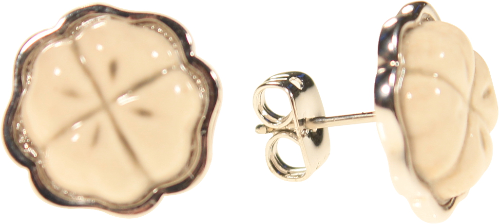 Orecchini Pendenti A Ganci Francesi 4 Classy Gifts – Ciondolo Scroll Con Strass E Zirconi – 12mm Argento
