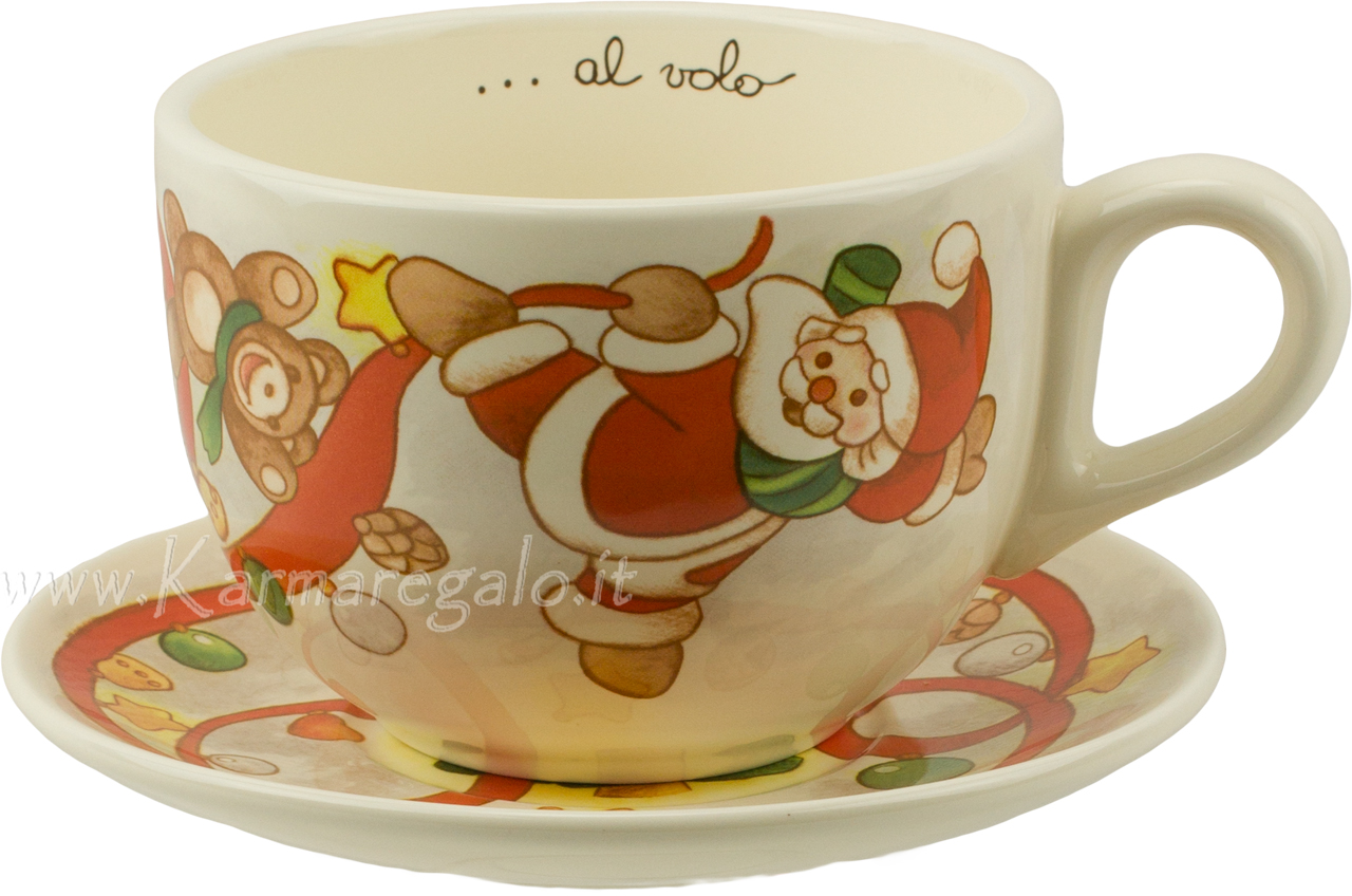 Tazza colazione Natale al volo