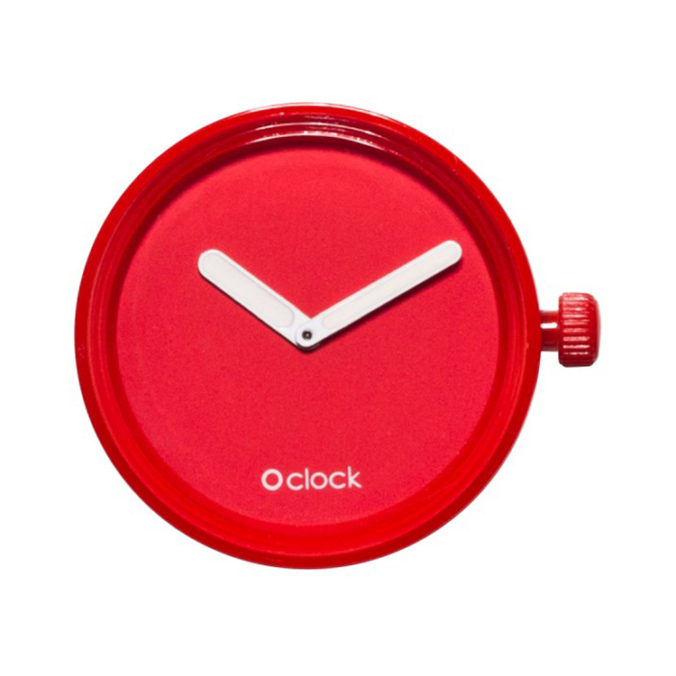 O Bag o clock Tone On Tone Rosso Gioielli