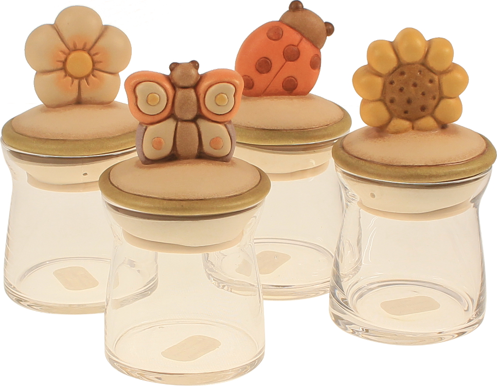 Set 4 Barattoli Piccoli Country