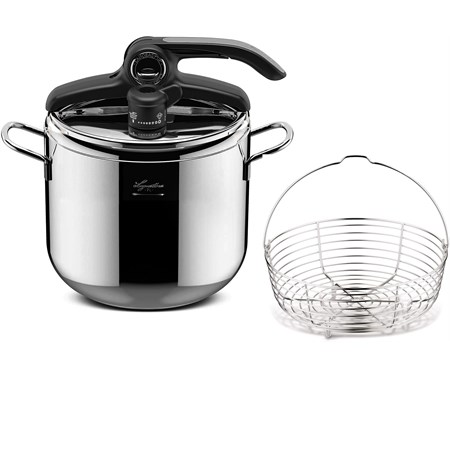 pentola a pressione irradial control lagoeasyup con cestello lt7