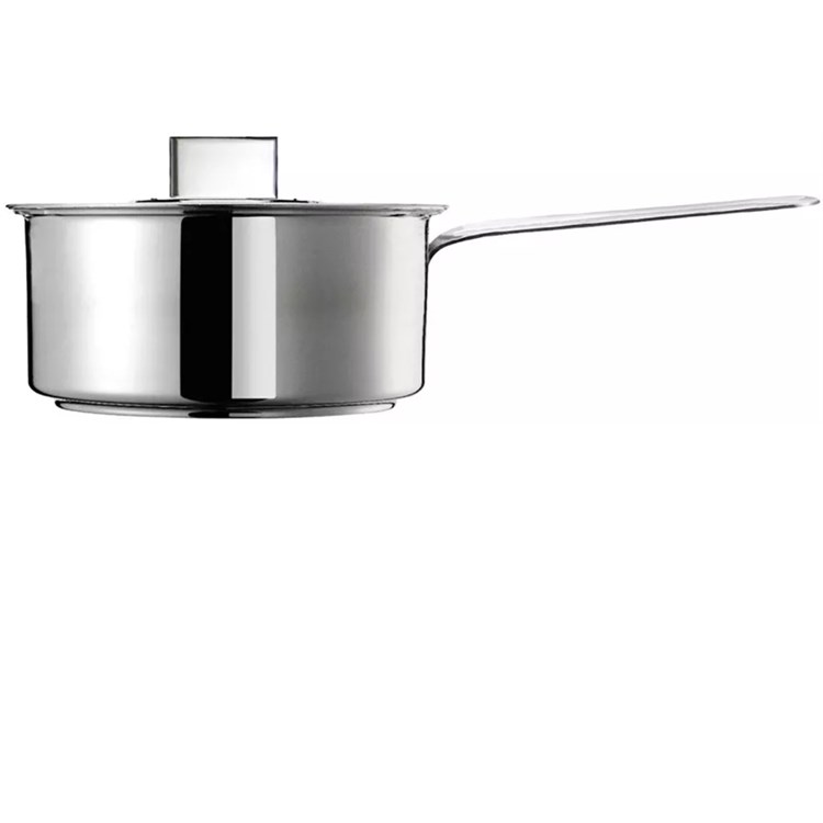 Casseruola Manico Lungo Con Coperchio Cm 16 Per Induzione