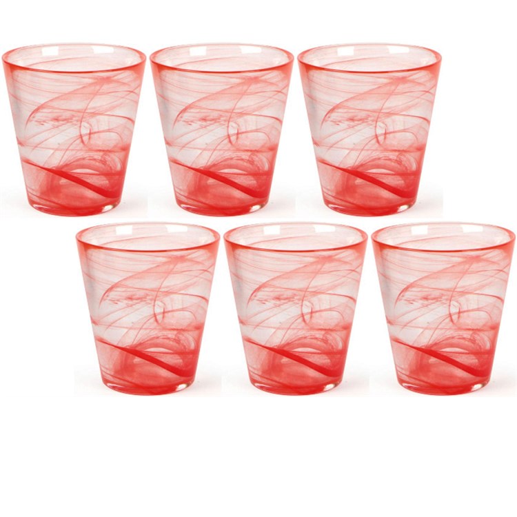 Set 6 Bicchieri Capri Corallo