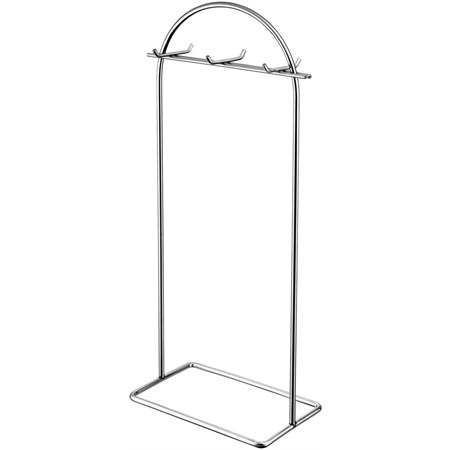 porta utensili acciaio con 6 ganci