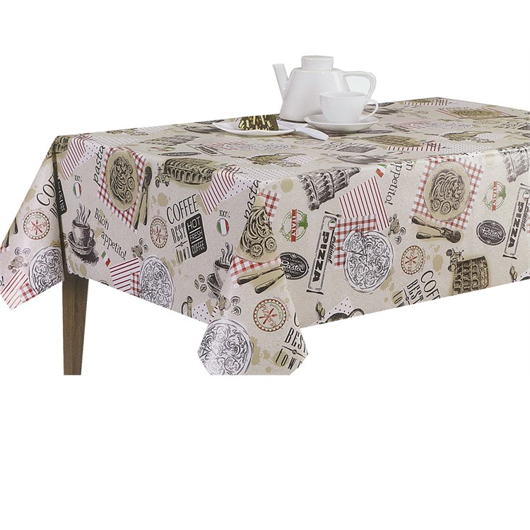 Tovaglia Plastificata Telata Italian Food