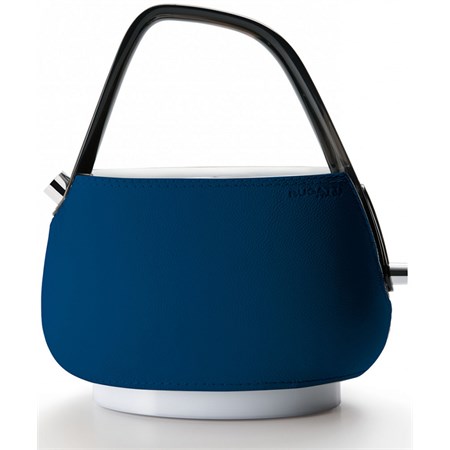 jacqueline bollitore pelle blu