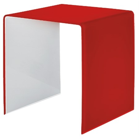 tavolino piccolo bicolore rosso guzzini