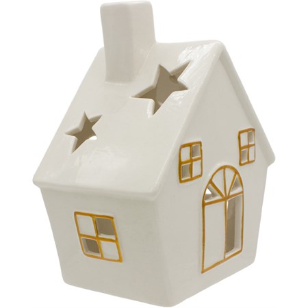 casetta in ceramica con led