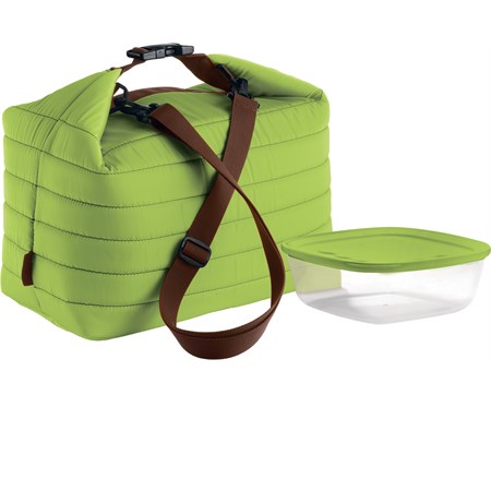 borsa termica grande handy verde mela con contenitore