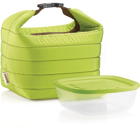 borsa termica handy verde con contenitore