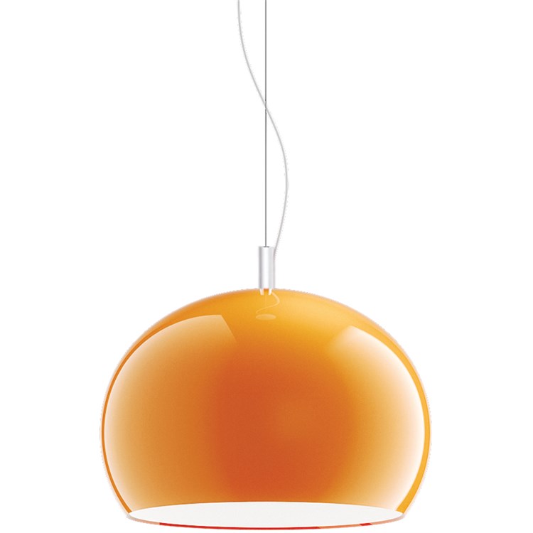 Lampada Sospensione Zurigo Arancio Pieno cm 40