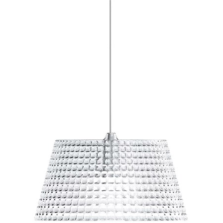 lampada sospensione grande tiffany trasparente