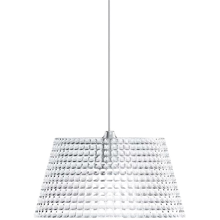 Lampada Sospensione Grande Tiffany Trasparente