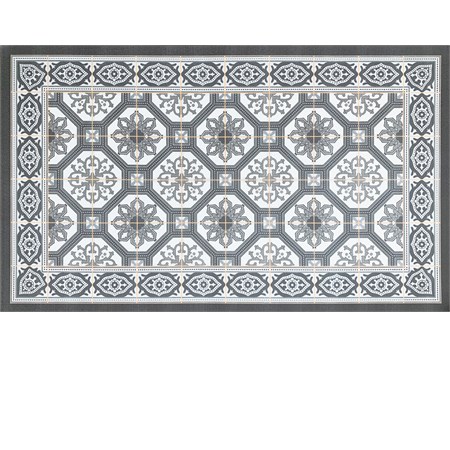 tappeto in vinile 54 x 90 cm grigio