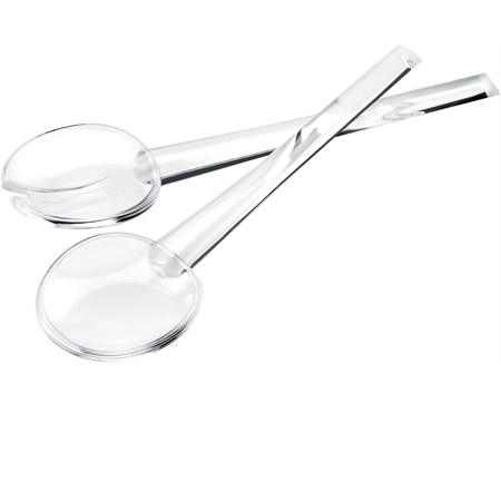 coppia posate insalata trasparente cm 28 happy hour