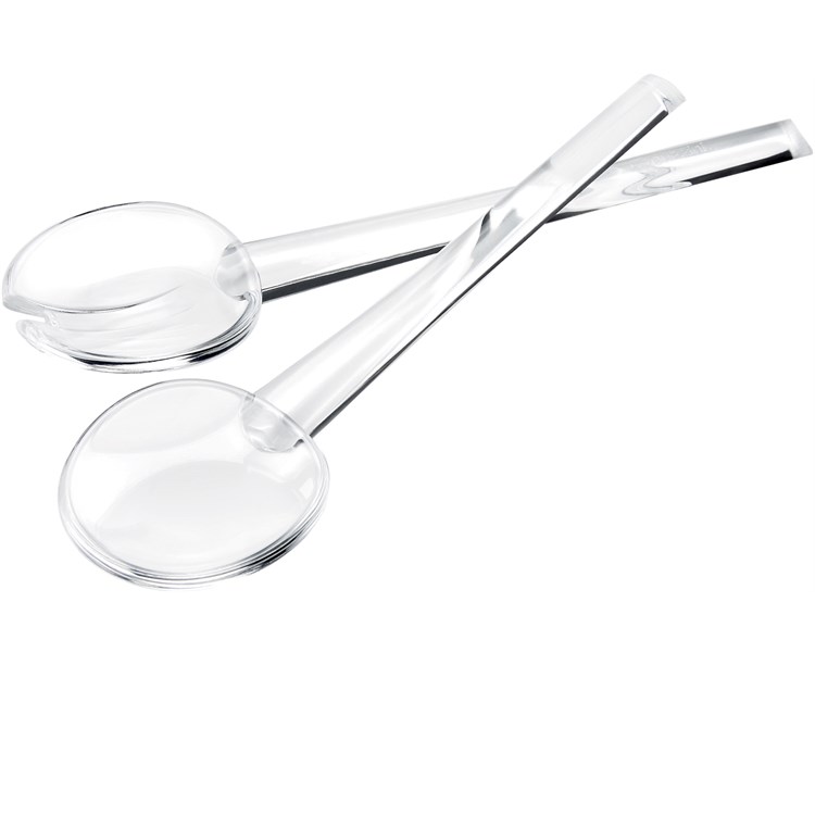 Coppia Posate Insalata Trasparente Happy Hour