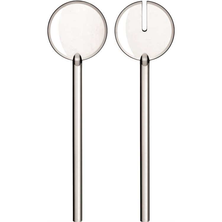 Coppia Posate Da Insalata Tiffany Trasparenti