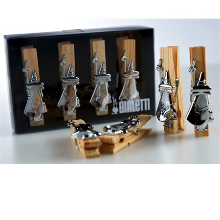 set 4 mollette chiudipacco bialetti