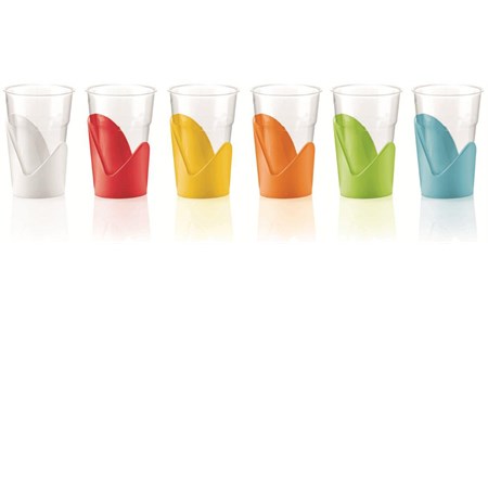 set 6 reggibicchieri multicolor