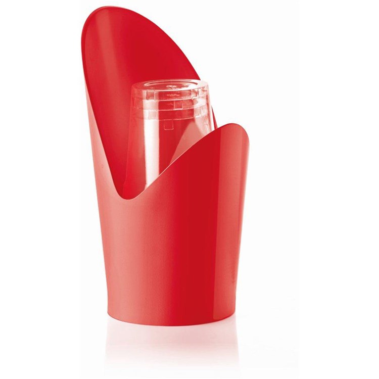 Portabicchieri rosso brillante Forme Casa