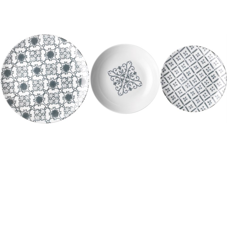 Posto Tavola Le maioliche Grigio Cielo