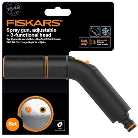 pistola per irrigazione flusso regolabile piu testa con 3 getti