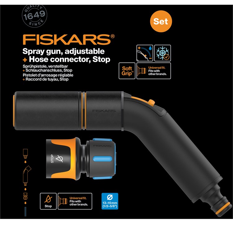 Pistola Per Irrigazione Con Flusso Regolabile Con Connettore Acqua Stop