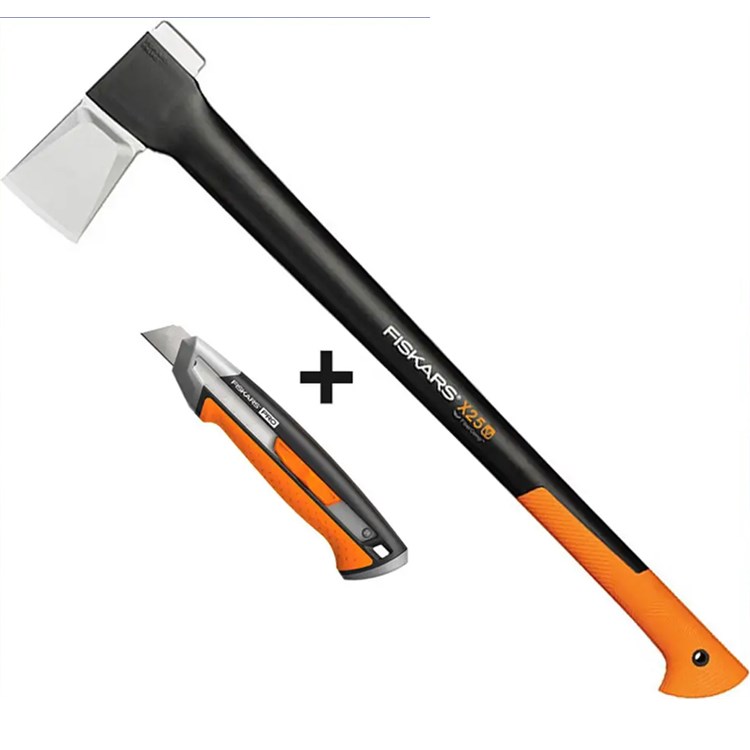 Pacchetto Promo Ascia Da Spacco X25 Con Cutter Multiuso