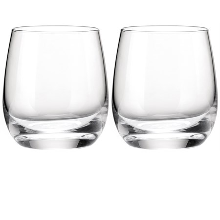 set 2 bicchieri vino in vetro