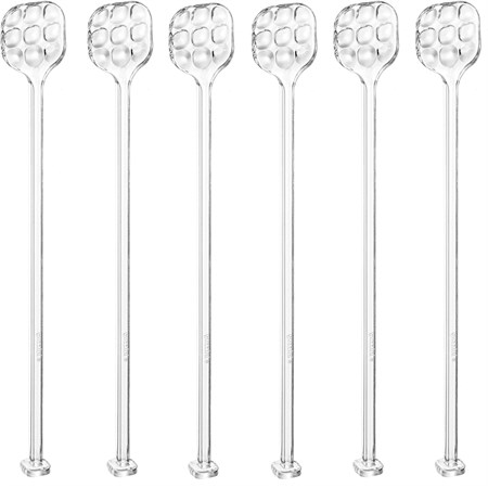 set 6 cucchiaini cocktail trasparente tiffany