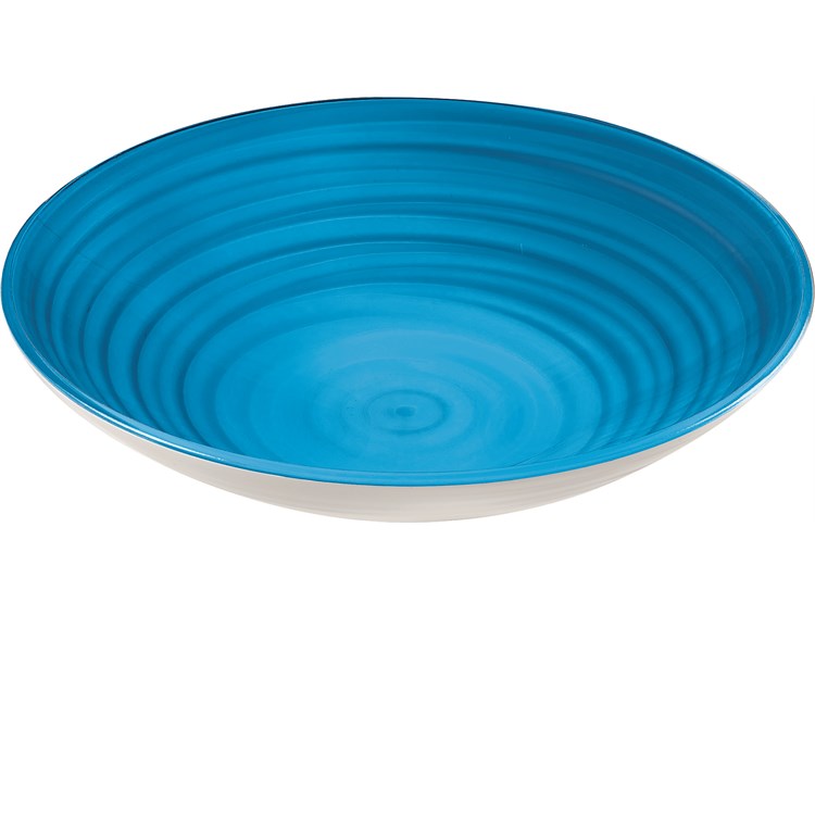 CentroTavola Fruttiera Twist Celeste Chiaro