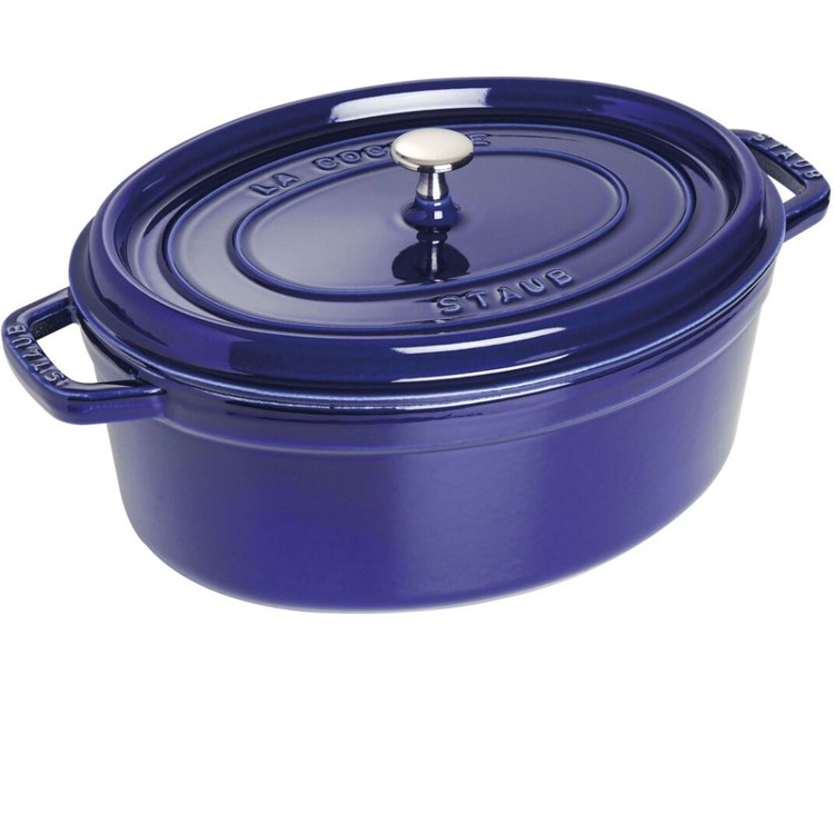 Mini Cocotte In Ghisa Ovale Blu