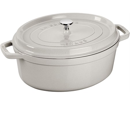 la cocotte casseruola ovale tartufo bianco cm 23