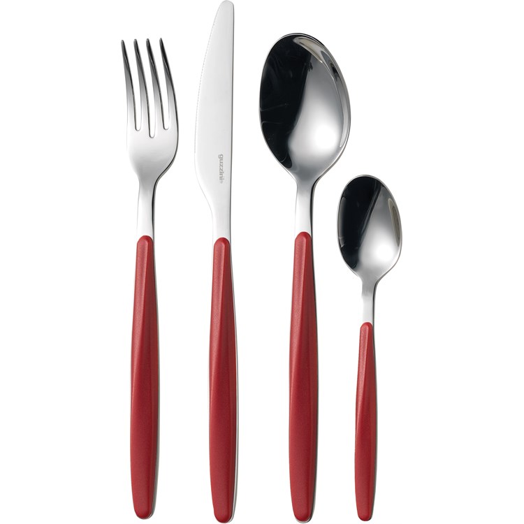 Set 24 posate Rosso My Fusion