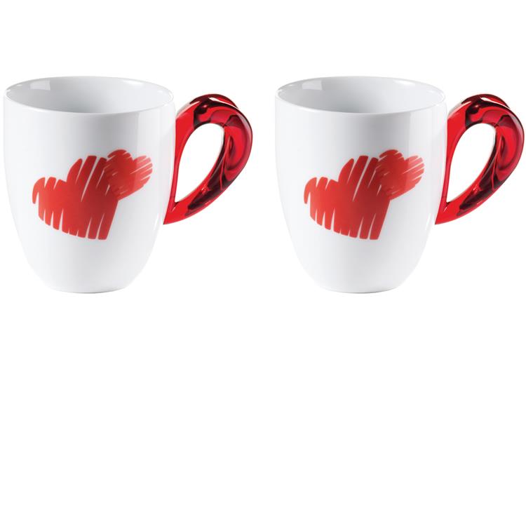 Set 2 Mug Love Rosso