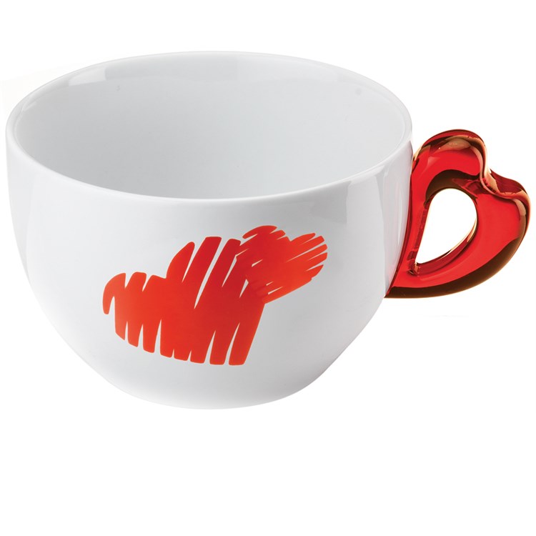 Tazza colazione Love Rosso