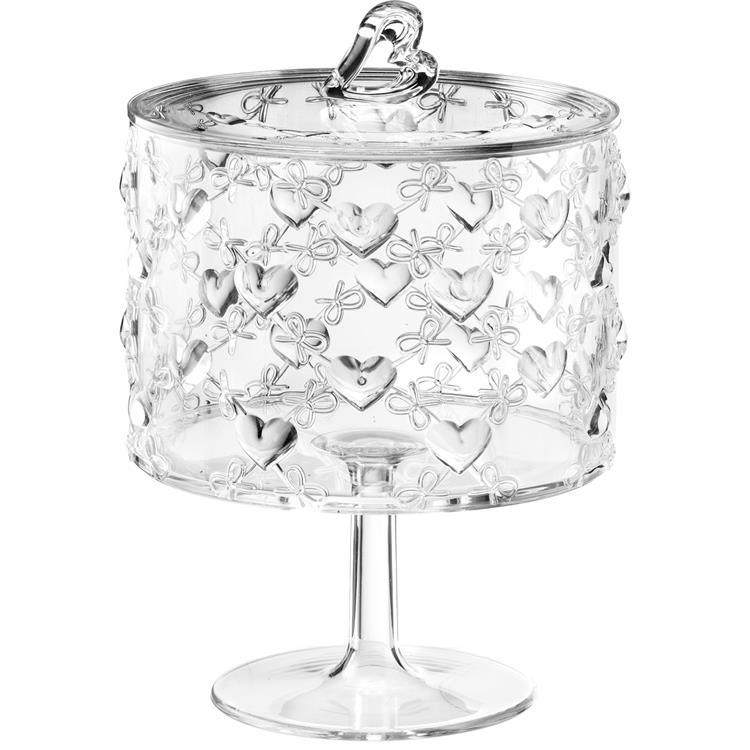 Contenitore Con Alzata Grande Trasparente 