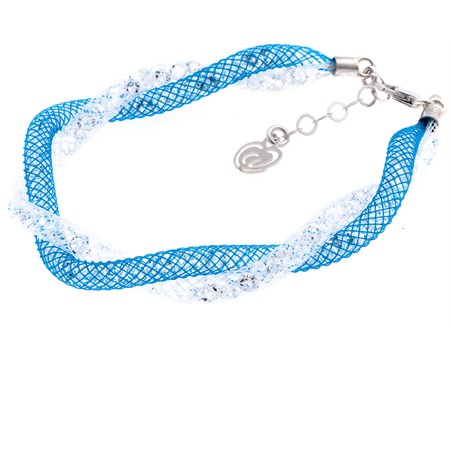 bracciale infinito azzurro