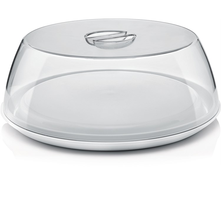 Set Tortiera Campana E Vassoio Bianco