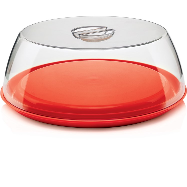 Set Tortiera Campana E Vassoio Rosso