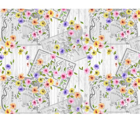 tovaglia plastificata telata decoro campanule