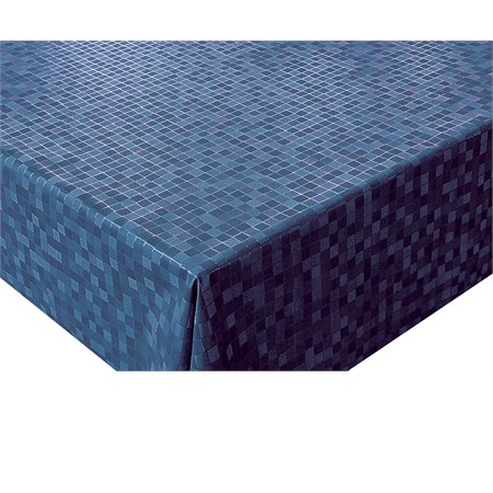 tovaglia plastificata mosaico blu metallizzato