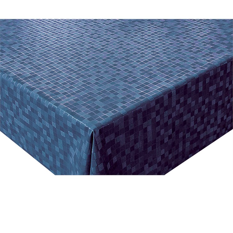 Tovaglia Plastificata Mosaico Blu Metallizzato