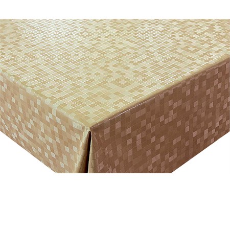 tovaglia plastificata mosaico oro metallizzato