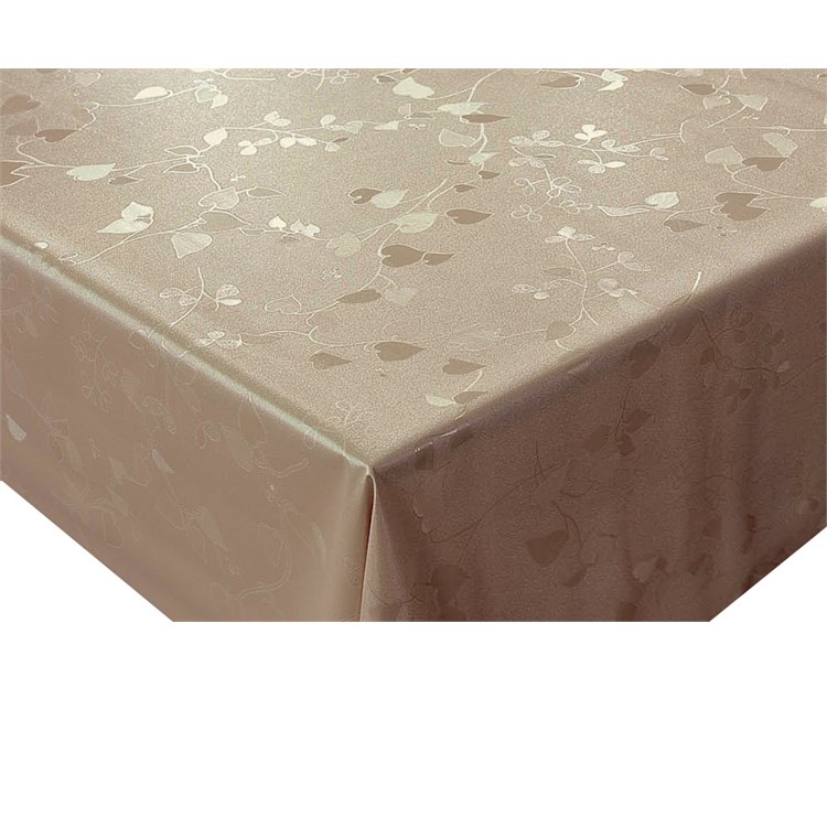 Tovaglia Plastificata Foglie Oro Metallizzato
