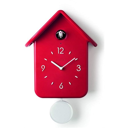 orologio a cucu con pendolo qq rosso