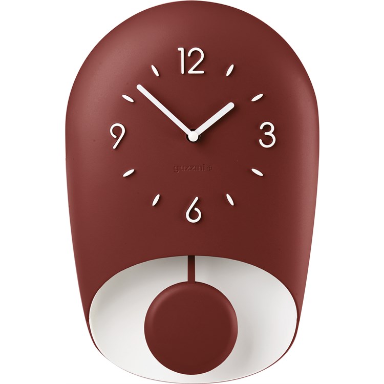BELL Orologio da parete rosso con pendolo